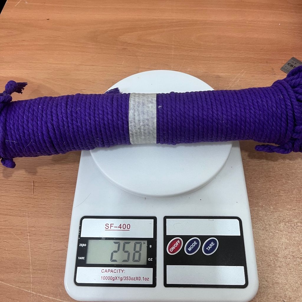 خرید انلاین نخ پنبه مکرومه تابیده بنفش