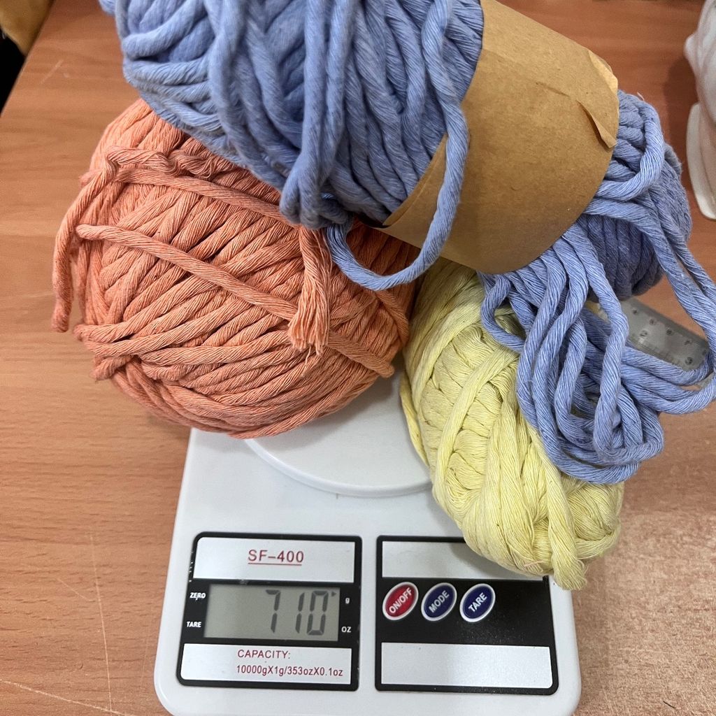 خرید آنلاین پک نخ پنبه مکرومه نرم تاب اقتصادی تم گلبهی