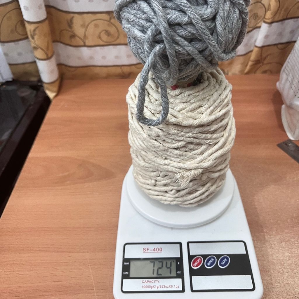 خرید آنلاین پک اقتصادی نخ پنبه مکرومه نرم تاب تم طوسی سفید