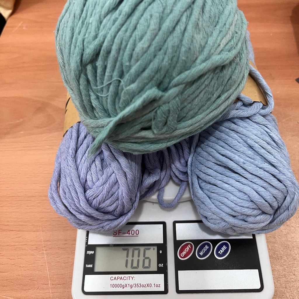 خرید اینترنتی پک نخ مکرومه نرم تاب تم یاسی