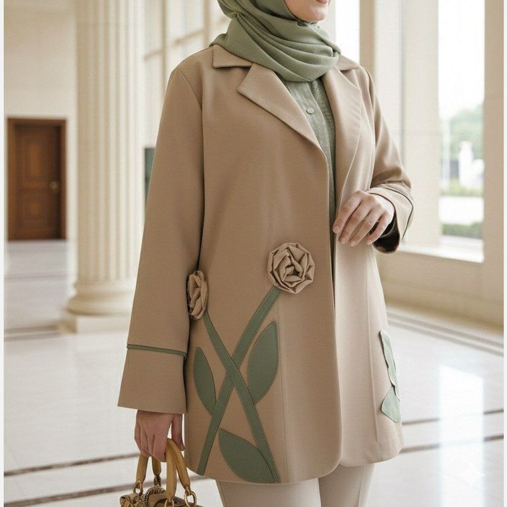 مشخصات مانتو کتی مزونی مدل آسو کرم