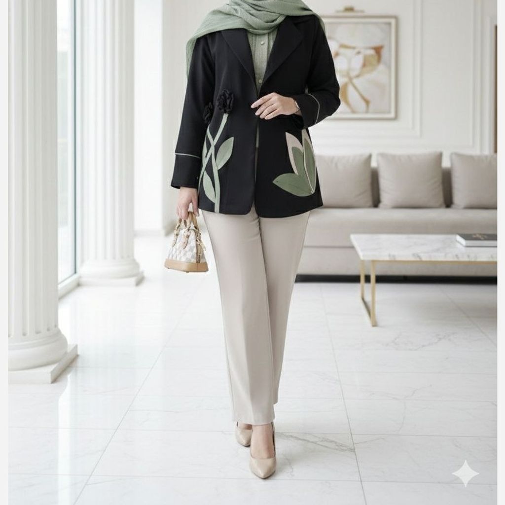 خرید آنلاین مانتو کتی مزونی مدل آسو مشکی