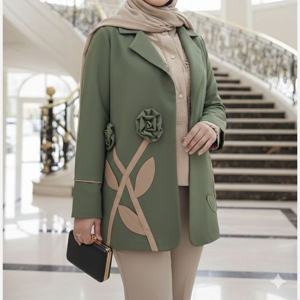 مانتو کتی مزونی مدل آسو سبز