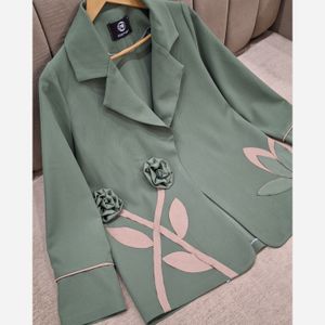 خرید آنلاین مانتو کتی مزونی مدل آسو سبز