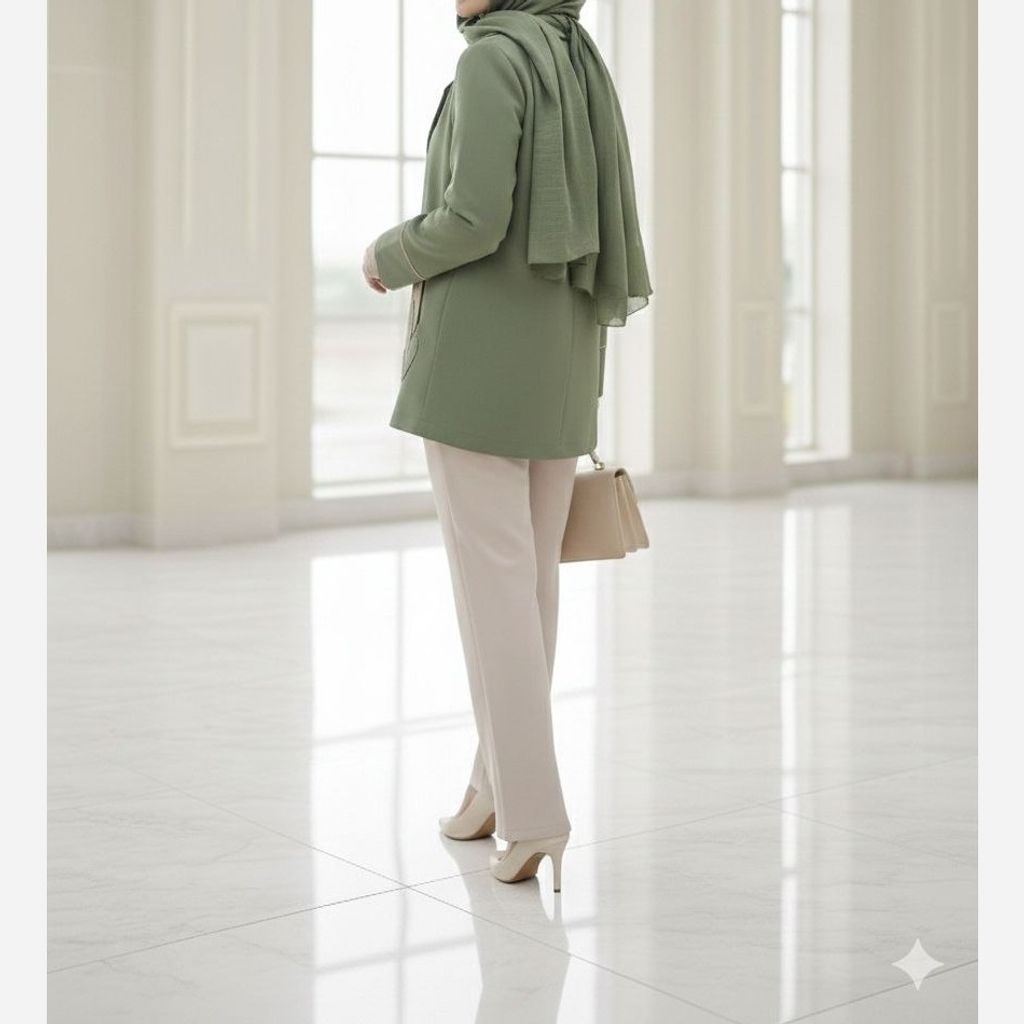 فروش اینترنتی مانتو کتی مزونی مدل آسو سبز