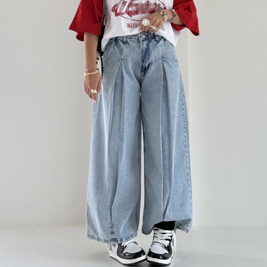 قیمت ارزان شلوار جین کراپ بگ کد 101849