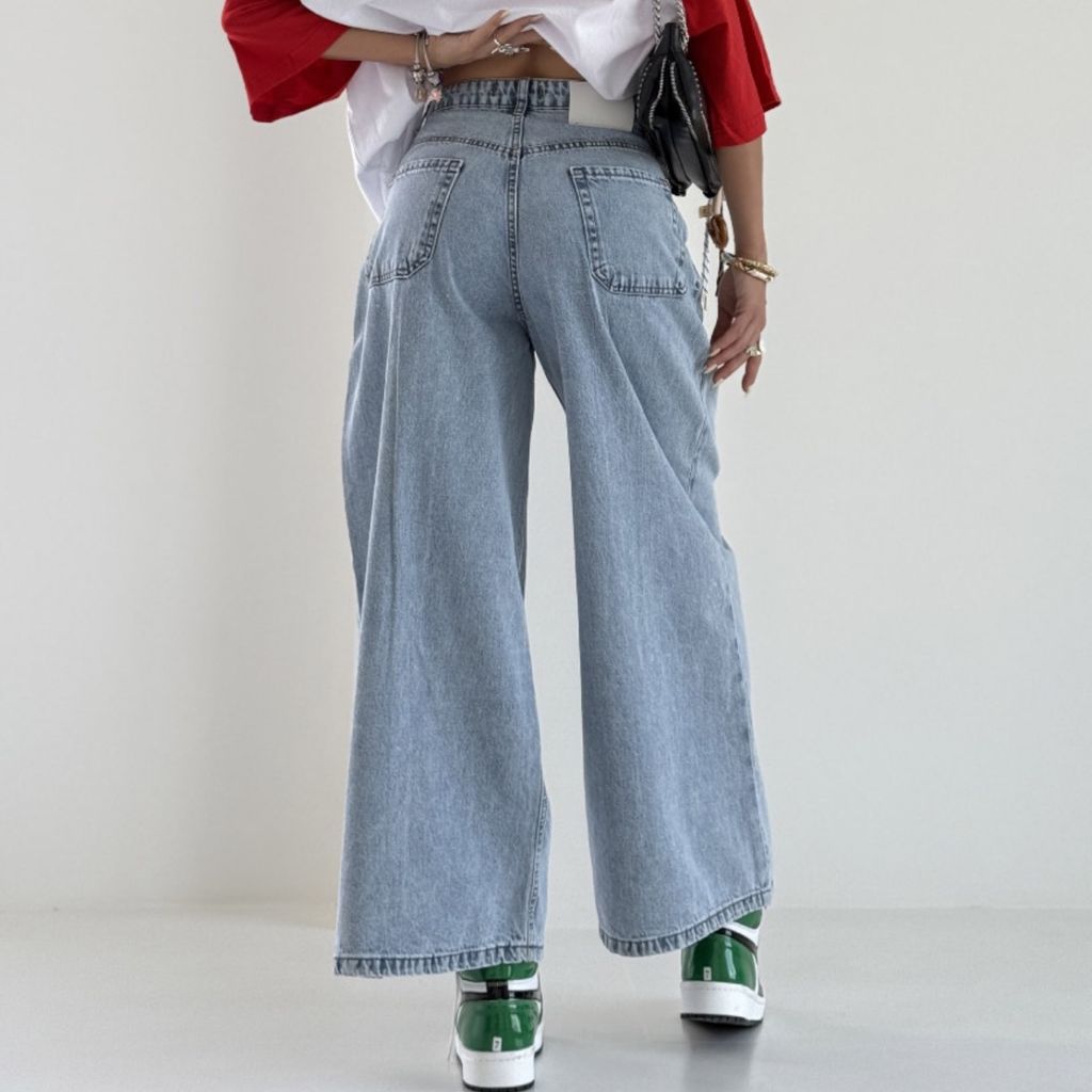 خرید آنلاین شلوار جین کراپ بگ کد 101849