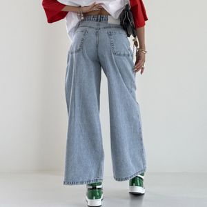 خرید آنلاین شلوار جین کراپ بگ کد 101849