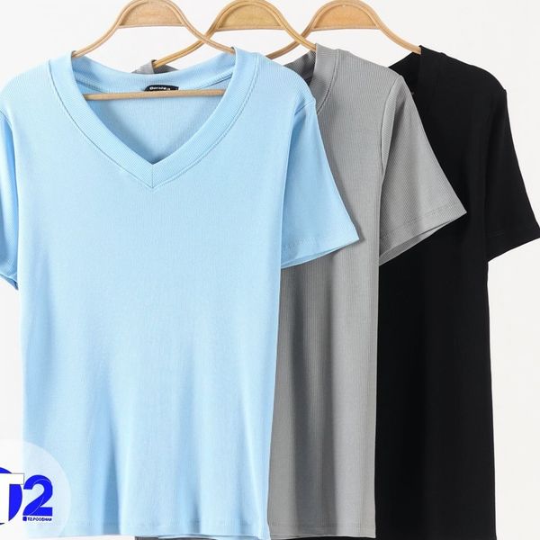 تیشرت کبریتی زنانه یقه هفت
