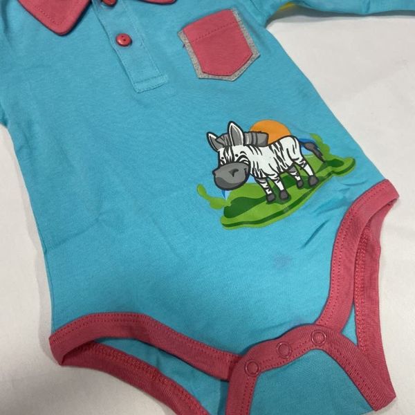 زیردکمه ای آستین بلند نوزادی zr72u