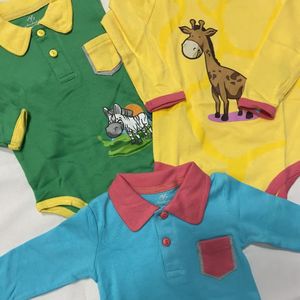 خرید انلاین زیردکمه ای آستین بلند نوزادی zr72u