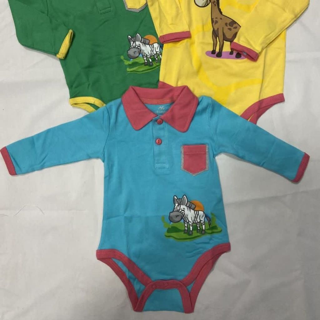 قیمت زیردکمه ای آستین بلند نوزادی zr72u