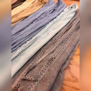 خرید آنلاین شال بهاره دوردانتل نخ پنبه