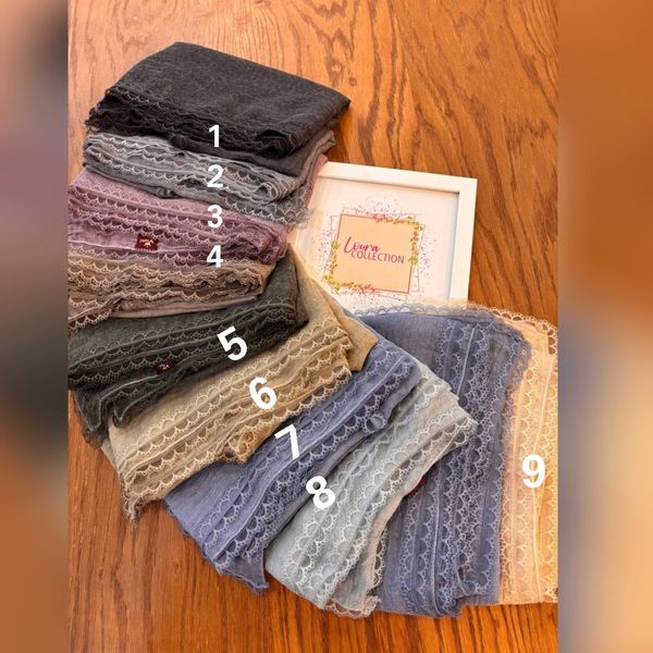 شال بهاره دوردانتل نخ پنبه اوشن