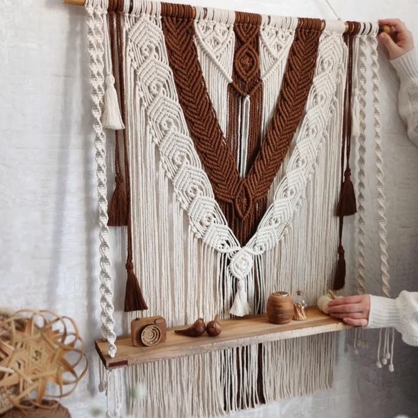 شلف مکرومه بافی مدل سروناز