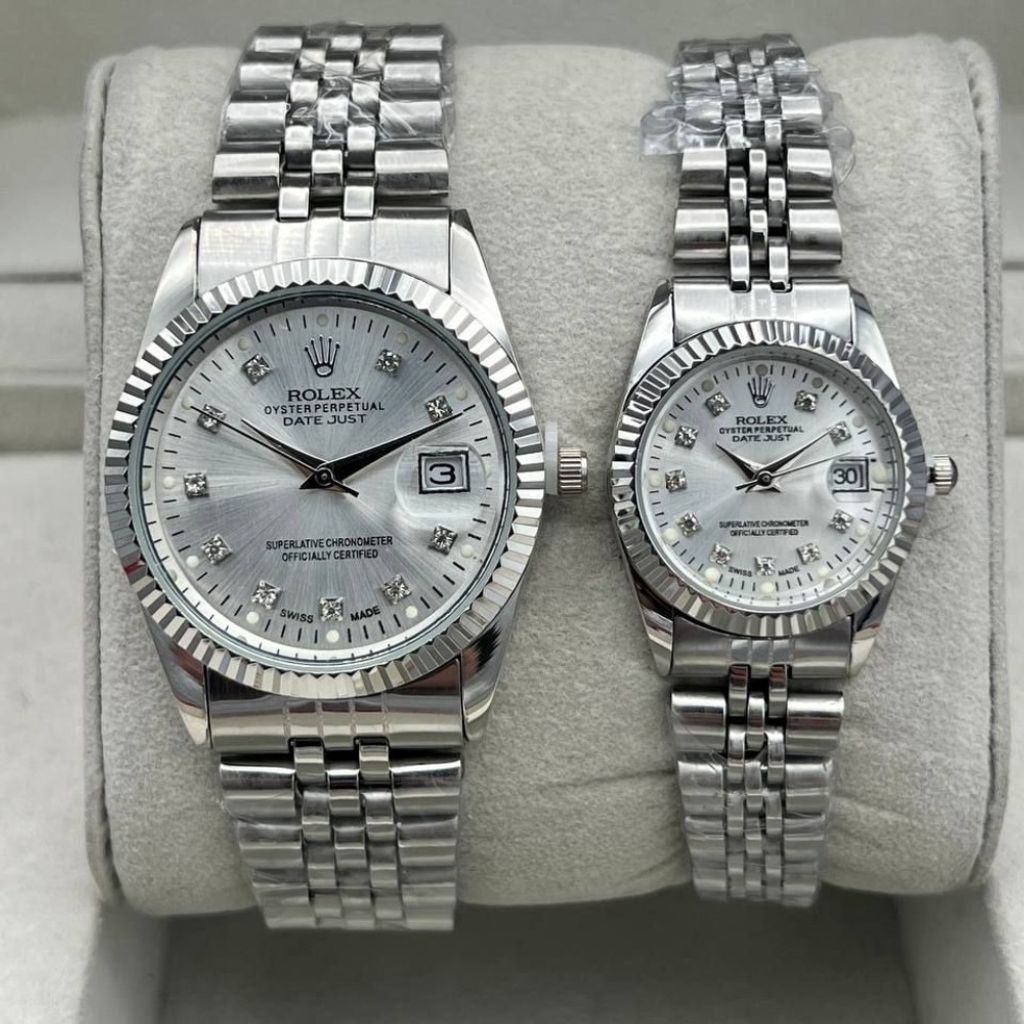 خرید اینترنتی ساعت رولکس بند استیل نقره‌ای 369228