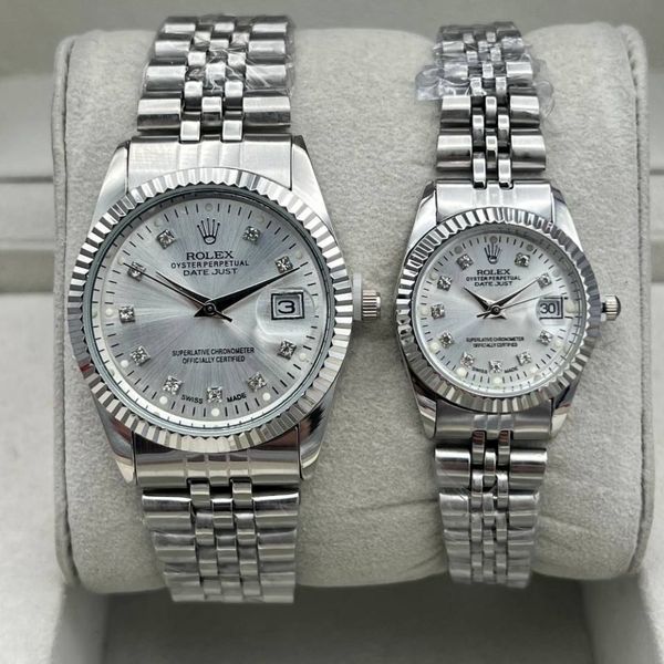 ساعت رولکس بند استیل نقره‌ای 369228