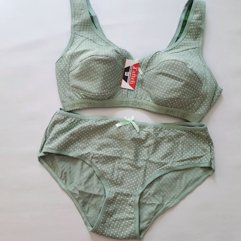 خرید انلاین ست شورت و سوتین (مدل نیمتنه) نخپنبه اعلا