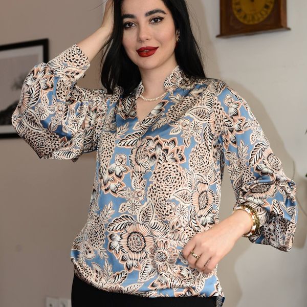 شومیز مجلسی کرپ ساتن سیتا