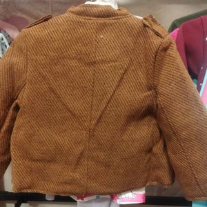 خرید اینترنتی پالتو دخترانه قهوه‌ای