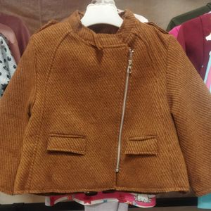 پالتو دخترانه قهوه‌ای