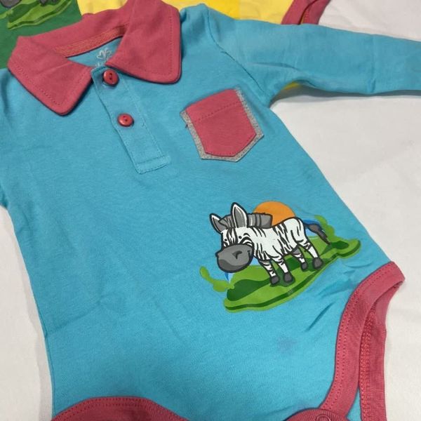 زیردکمه ای  آستین دار نوزادی  a