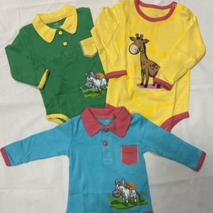 قیمت ارزان زیردکمه ای  آستین دار نوزادی  a