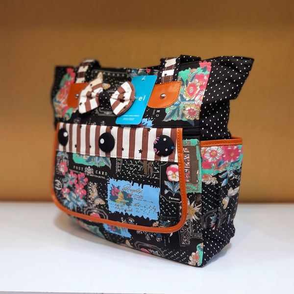 کیف اسپرت کتان مدل Flora