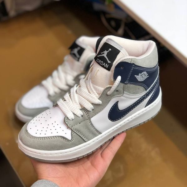 کفش نایک جردن ساقدار زنانه رنگ طوسی ابی