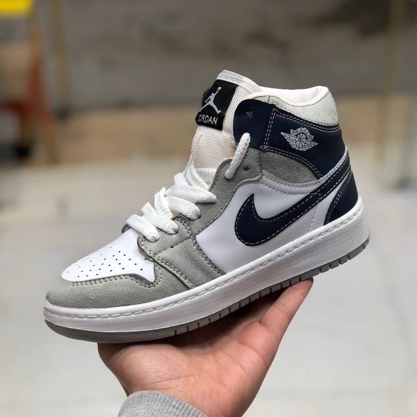 کفش نایک جردن ساقدار زنانه رنگ طوسی ابی