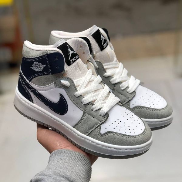 کفش نایک جردن ساقدار زنانه رنگ طوسی ابی