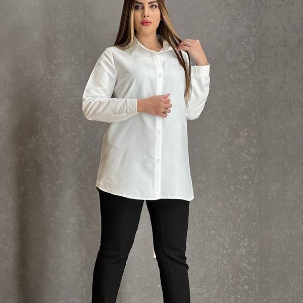شومیز سفید نخ