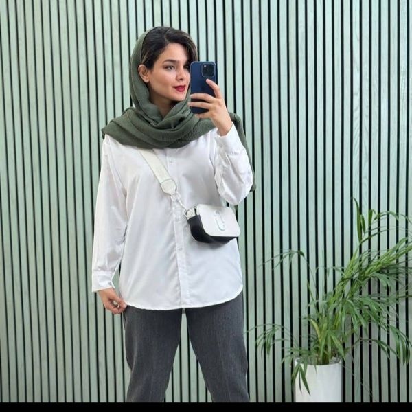 شومیز سفید نخ
