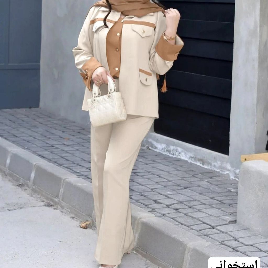 قیمت ارزان کت و شلوار جلیغه زنانه مازراتی مدل آزیتا