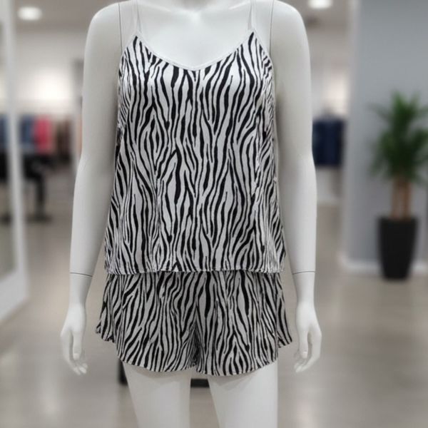 ست تاپ و شلوارک ساتن