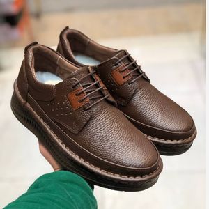 کفش چرم مردانه کلارک زیره پرفکت قهوه ای