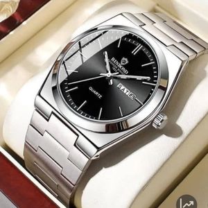 ساعت مچی مردانه بین باند اورحینال دوتقویم شب نما رنگ ثابت ضد اب BIN BOND