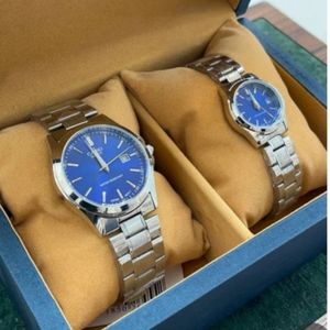 ست ساعت مچی زنانه و مردانه کاسیو استیل تاریخدار موتور ژاپن مارک معروف CASI