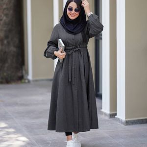 خرید آنلاین مانتو دانشجویی بلند دوکمربندی
