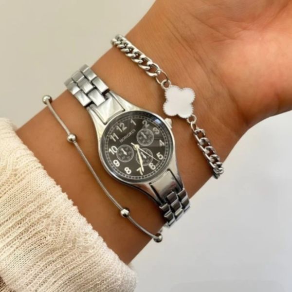 ساعت زنانه هانگری طرح سه موتوره برند: HONGRUI