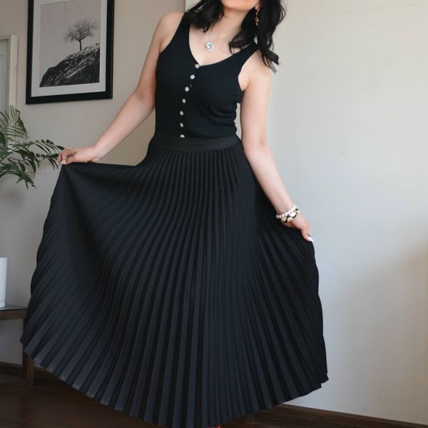 دامن زنانه مجلسی مازراتی پلیسه