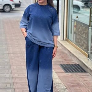 مشخصات ست بلوز و شلوار خونگی زنانه و دخترانه کهکشان