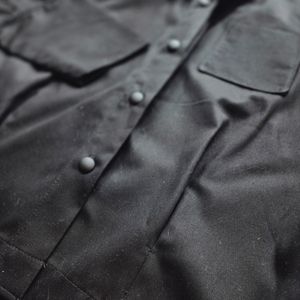 فروش اینترنتی شومیز مشکی زنانه کوتاه آستین فانوسی