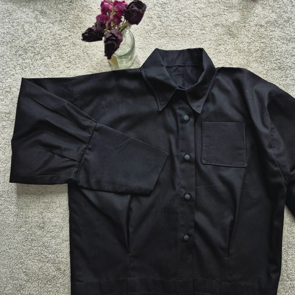 قیمت ارزان شومیز مشکی زنانه کوتاه آستین فانوسی