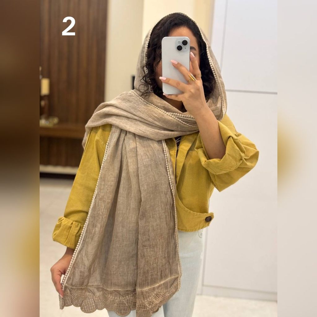 خرید آنلاین شال بهاره دانتل عدسی وارداتی