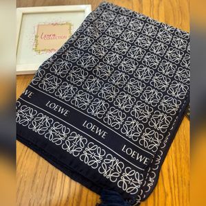 قیمت ارزان شال سرمه ای  تمام نخ چهارفصل