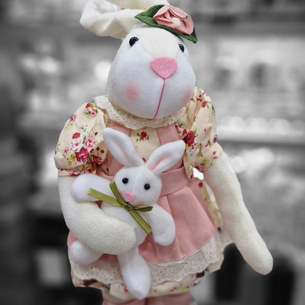 عروسک خرگوش پایه چوبی