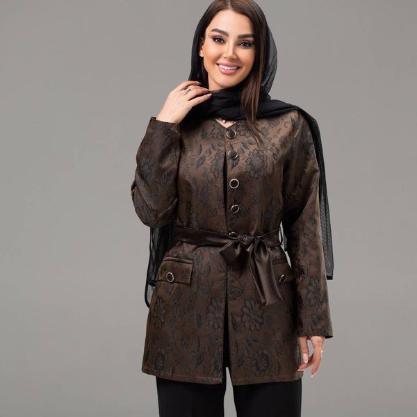 مانتو ژاکارد ابریشمی عیدانه
