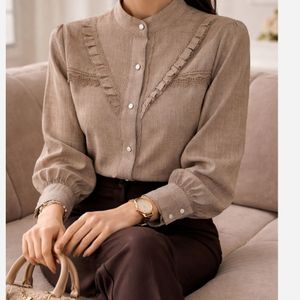 شومیز مجلسی مدل حسنا نسکافه ای