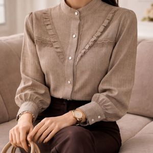 شومیز مجلسی مدل حسنا نسکافه ای